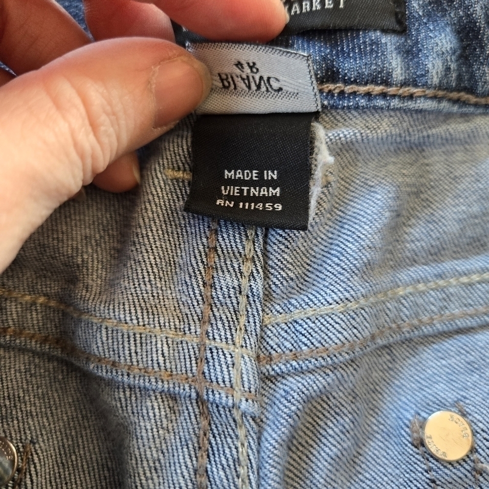 White House Black Market Blanc denim Y2K flare leg jeans 4R - Picture 8 of 14